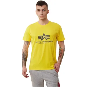 Alpha Industries Basic Tee Yellow - Size:L