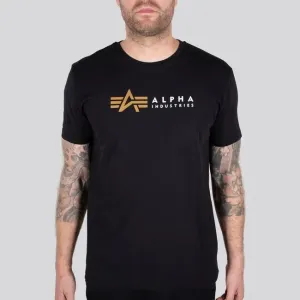 Alpha Industries Alpha Label T Black - Size:S