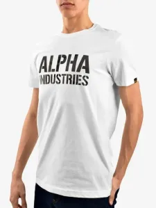 Alpha Industries Camo Print Tee White - Size:2XL
