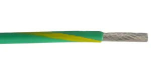 Alpha Wire 67010 Gy034 Hook-Up Wire, 1Mm2, Green/yellow, 500M