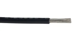 Alpha Wire 67025 Bk Hook-Up Wire, 0.25Mm2, Black, Per M