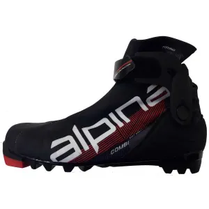 Alpina N COMBI JR Juniorská kombi lyžiarska obuv na bežky, červená, veľkosť #64483