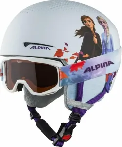 Alpina Sports ZUPO DISNEY SET Detská lyžiarska prilba a okuliare, biela, veľkosť