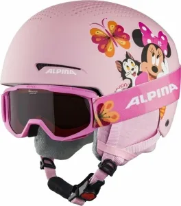 Alpina Sports ZUPO DISNEY SET Detská lyžiarska prilba a okuliare, ružová, veľkosť #434363