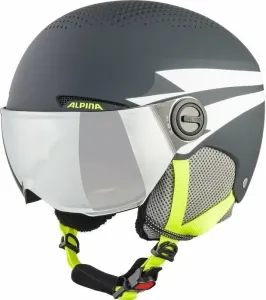 Alpina Zupo Visor Q-Lite Junior Ski helmet Charcoal/Neon Matt L Lyžiarska prilba
