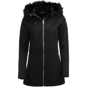 ALPINE PRO BLYTHA Dámsky softshellový kabát, čierna, veľkosť #430630