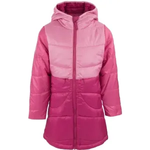 ALPINE PRO ROMBO Detský kabát, ružová, veľkosť 104-110