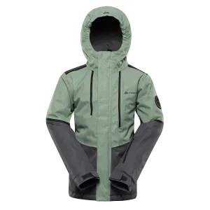 Children's ski jacket with ptx membrane ALPINE PRO ZARIBO loden frost #8383799