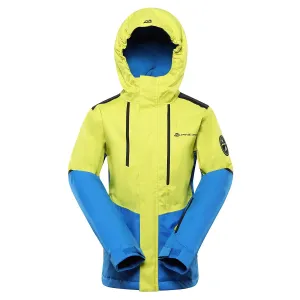 Children's ski jacket with ptx membrane ALPINE PRO ZARIBO sulphur spring #8383765