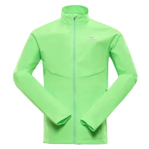 Men's softshell jacket with membrane ALPINE PRO MULT neon green gecko #5469886