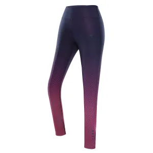 Women's quick-drying leggings ALPINE PRO ARELA neon knockout pink variant PA #5470617