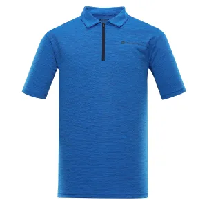 Men's quick-drying polo shirt ALPINE PRO DONN electric blue lemonade #5748765