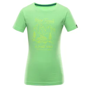 ALPINE PRO Framo Detské tričko KTSA425 Neón zelená 140-146