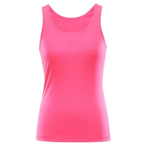 Women's quick-drying tank top ALPINE PRO MIXEDA neon knockout pink #5748742