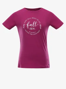 Women's cotton T-shirt ALPINE PRO ALLONA fuchsia red variant PA