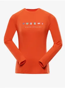 ALPINE PRO Amada Dámske funkčné triko LTSY897 tmavo oranžová XXL