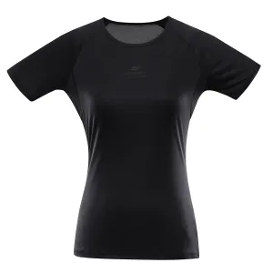 Women's quick-drying T-shirt with cool-dry ALPINE PRO PANTHERA black #6354069