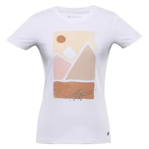 Women's cotton T-shirt ALPINE PRO GARIMA white variant pa