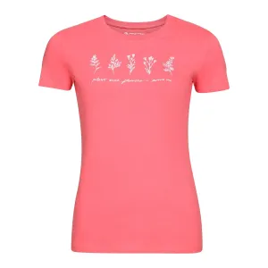 Women's cotton T-shirt ALPINE PRO NORDA calypso coral variant pb #9244546