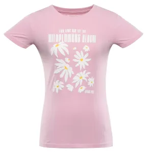 Women's cotton T-shirt ALPINE PRO NORDA roseate spoonbill variant pc #9244184