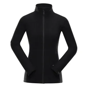 Women's fleece sweatshirt ALPINE PRO GARIMA black