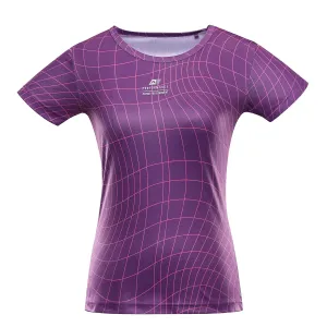 Women's quick-drying T-shirt ALPINE PRO BASIKA wood violet variation pa #7622528