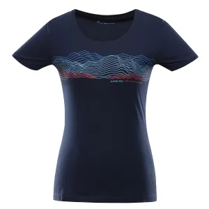 Women's quick-drying T-shirt ALPINE PRO DAFOTA mood indigo variant PA #5579305