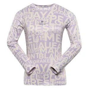Women's quick-drying T-shirt ALPINE PRO LOUSA pastel lilac variant pb #8821925