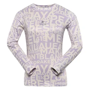 Women's quick-drying T-shirt ALPINE PRO LOUSA pastel lilac variant pb #8481576