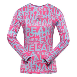 Women's quick-drying T-shirt ALPINE PRO LOUSA pink glo variant pb #8365806