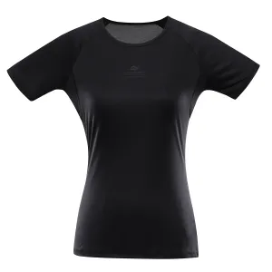 Women's quick-drying T-shirt with cool-dry ALPINE PRO PANTHERA black #5485239