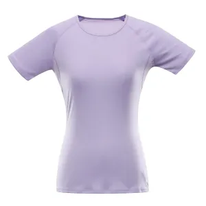 Women's quick-drying T-shirt with cool-dry ALPINE PRO PANTHERA pastel lilac #5485185