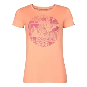 Women's T-shirt made of organic cotton ALPINE PRO ECCA peach pink variant pb #8354370