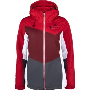 ALPINE PRO LUDIA Dámska lyžiarska bunda, červená, veľkosť L
