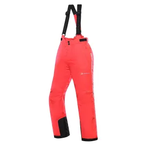 ALPINE PRO Lermono Detské lyžiarske nohavice KPAY287 diva pink 164-170