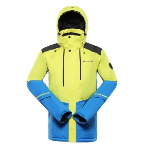 Men's ski jacket with ptx membrane ALPINE PRO ZARIB sulphur spring #8481299