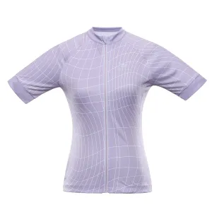 Women's cycling jersey with cool-dry ALPINE PRO SAGENA pastel lilac variant pa #5422488