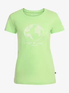 Dámske tričko z organickej bavlny ALPINE PRO PLANETA zelená #1149060