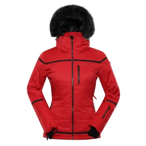 Ladies Ski Jacket with Membrane PTX ALPINE PRO KORA dk.red #1188778