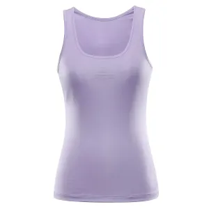 Women's quick-drying tank top ALPINE PRO MIXEDA pastel lilac #6354073
