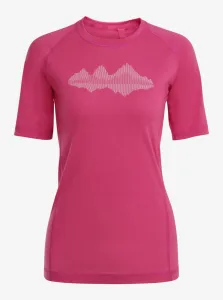 Ružové dámske tričko z merino vlny ALPINE PRO REVINA #1185774
