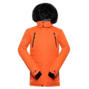 ALPINE PRO Molid Pánska zimná bunda MJCY556 tmavo oranžová S
