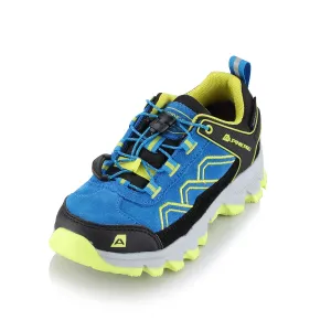 Kids outdoor shoes with membrane ALPINE PRO MOLLEO electric blue lemonade #7960073