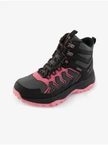 Ružovo-čierne dámske členkové outdoorové topánky ALPINE PRO Guiba #4898109