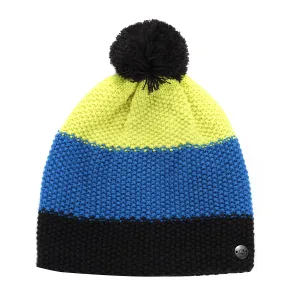 Winter hat with pompom ALPINE PRO DELORE electric blue lemonade #8769686