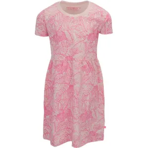 ALPINE PRO MANISHO Dievčenské šaty, ružová, veľkosť 128-134