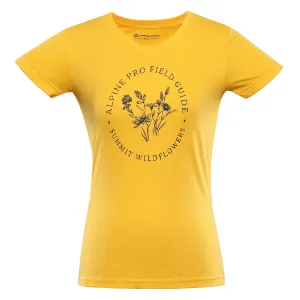 Women's quick-drying T-shirt ALPINE PRO NEGA old gold variant pa #9508281