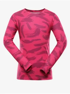 ALPINE PRO Amado Detské funkčné tričko KTSY406 pink glo 164-170