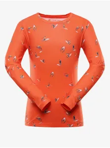 ALPINE PRO Amado Detské funkčné tričko KTSY406 tmavo oranžová 152-158