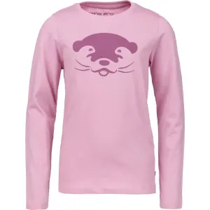 ALPINE PRO ANSLO Dievčenské tričko, ružová, veľkosť 116-122
